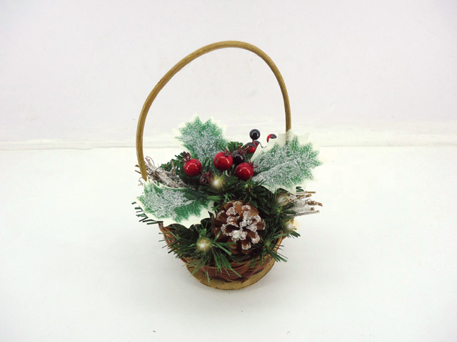 Christmas Rattan Basket