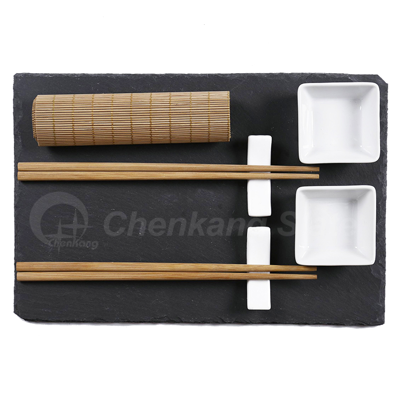 Set Of 8, Slate Sushi Set
