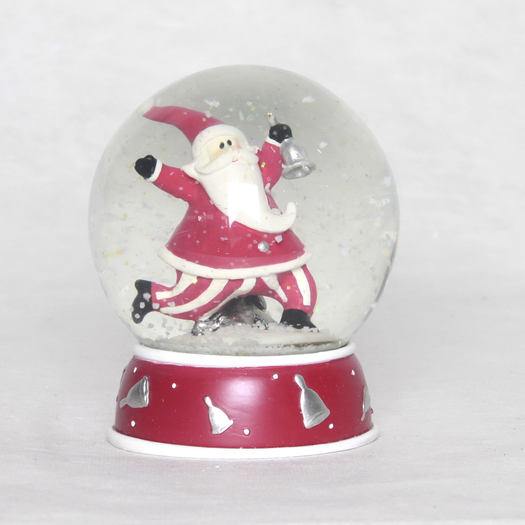 Resin 80mm Christmas Santa Snow globe