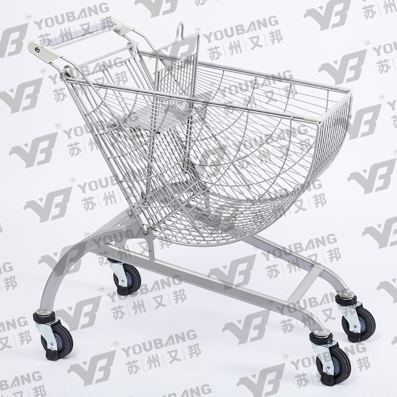 Round basket trolley