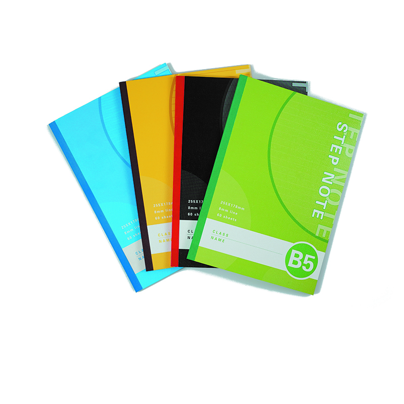 Soft cover glued exercise book