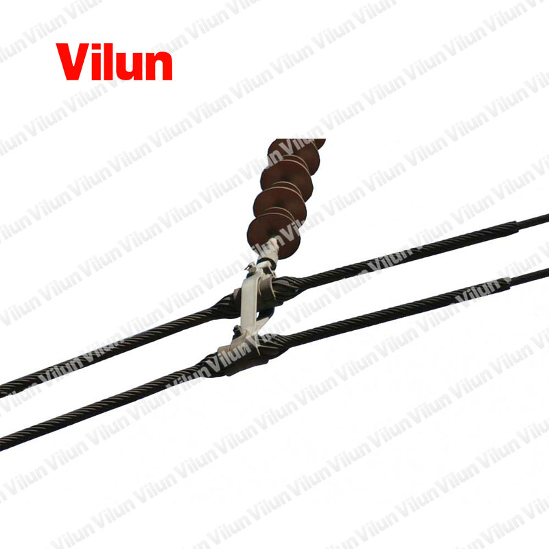 Helical suspension clamp for conductor