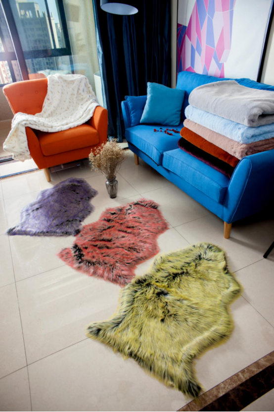 Fake fur rugs,Artificial fur rugs, floor mat
