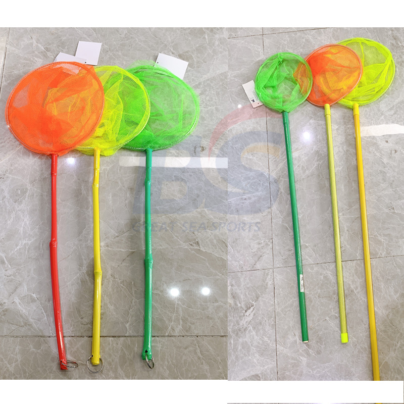 Handle Fishing Nets Type stainless steel telescopic handle landing nets