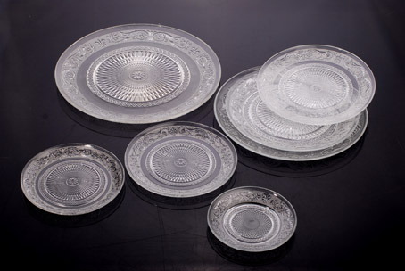 Glass Cake plate fruit plate