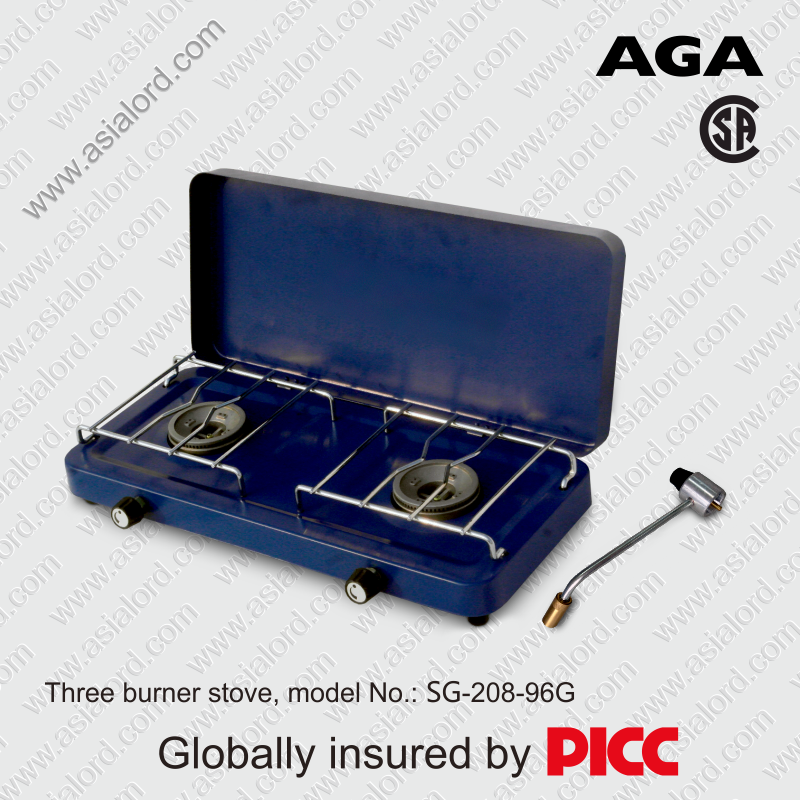 Portable two burner stove