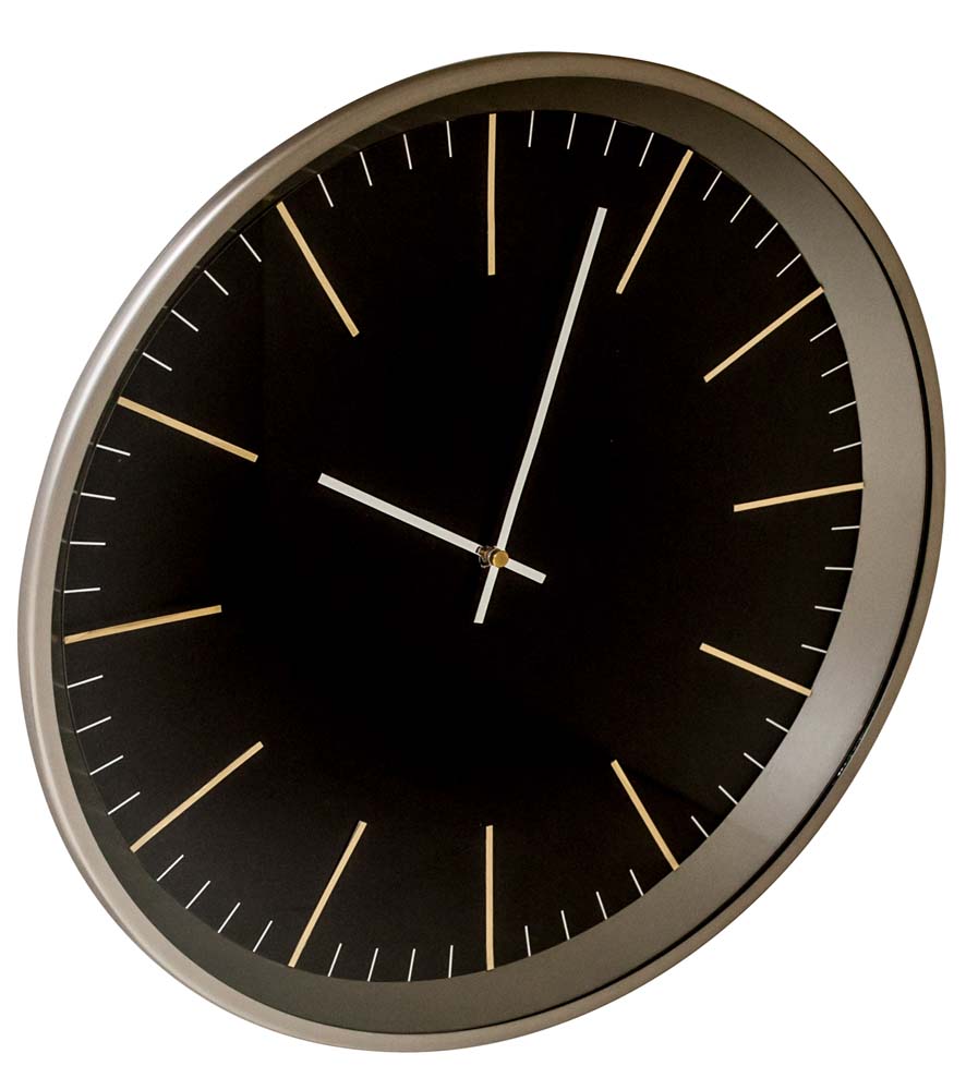 Slim Metal Wall Clock