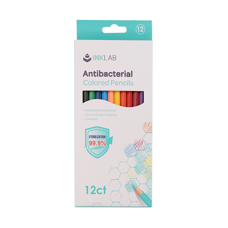 Antibacterial 12ct colored pencils
