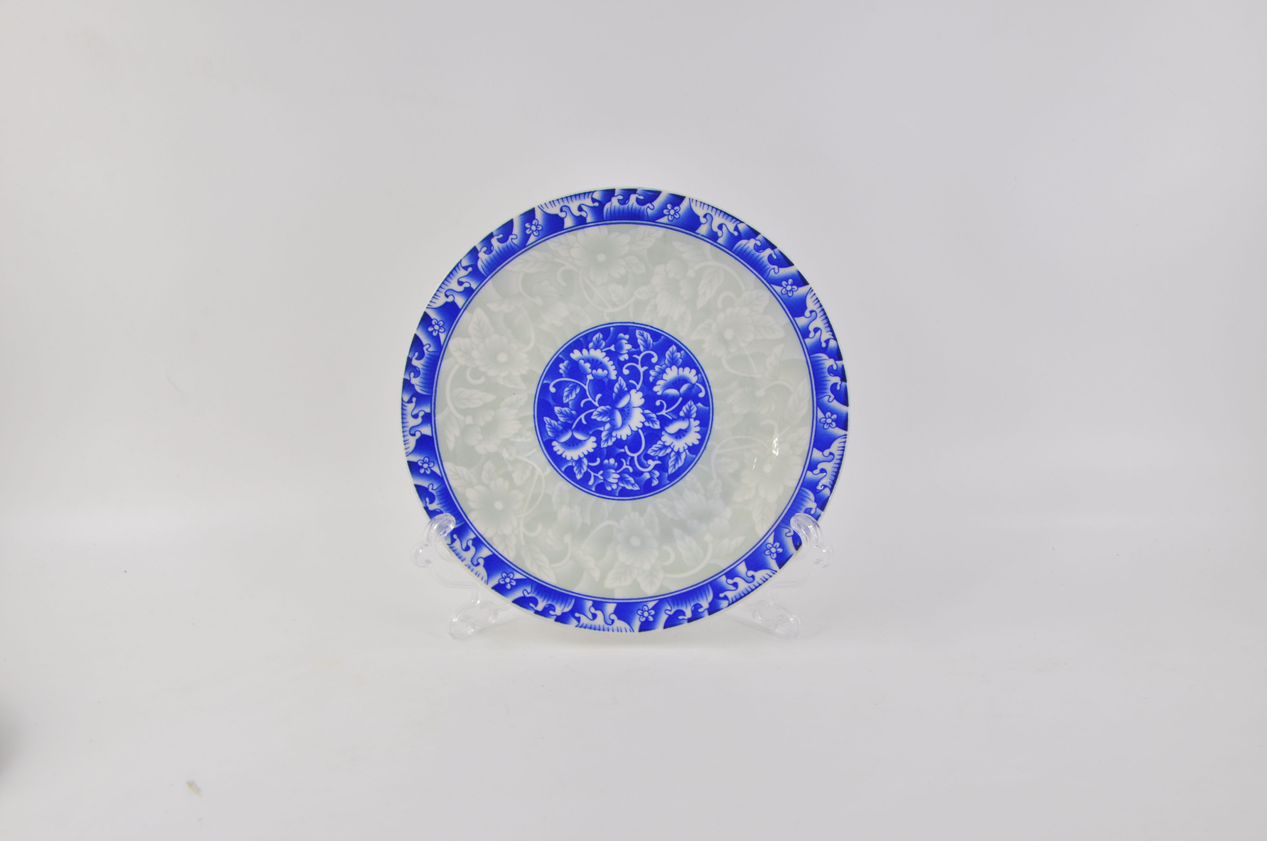blue and white porcelain plate