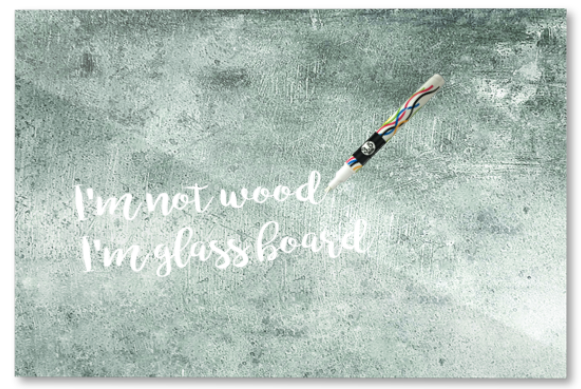 Printed glass board