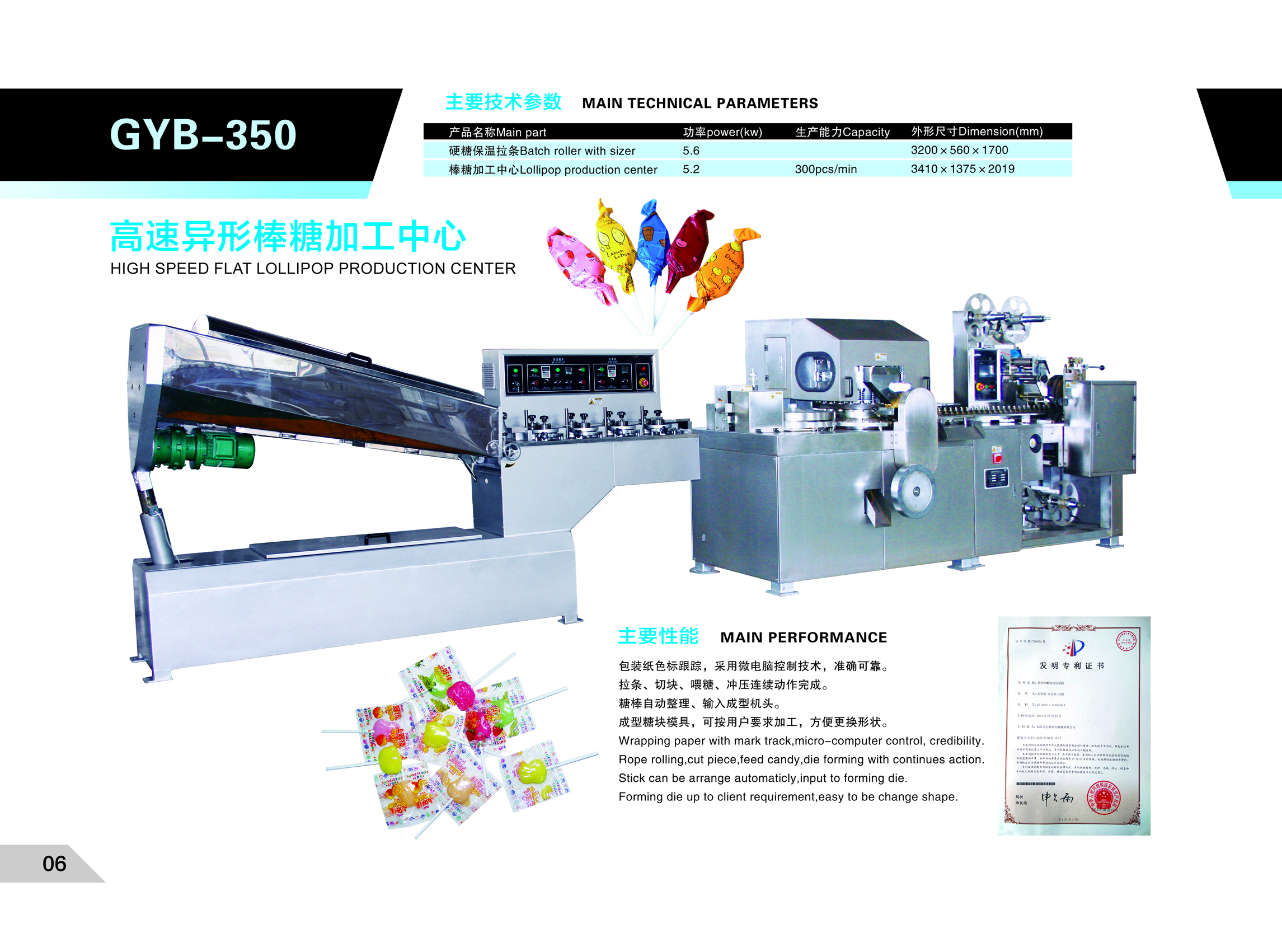 Gyb-350 Flat Lollipop Line