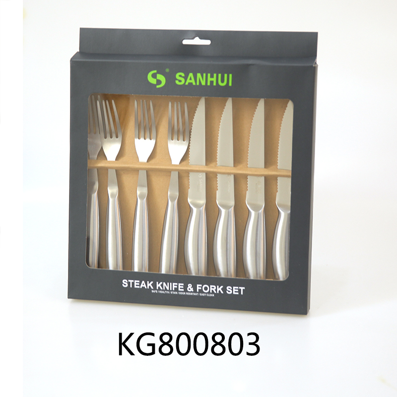 8pc Steak Knife And Fork Set