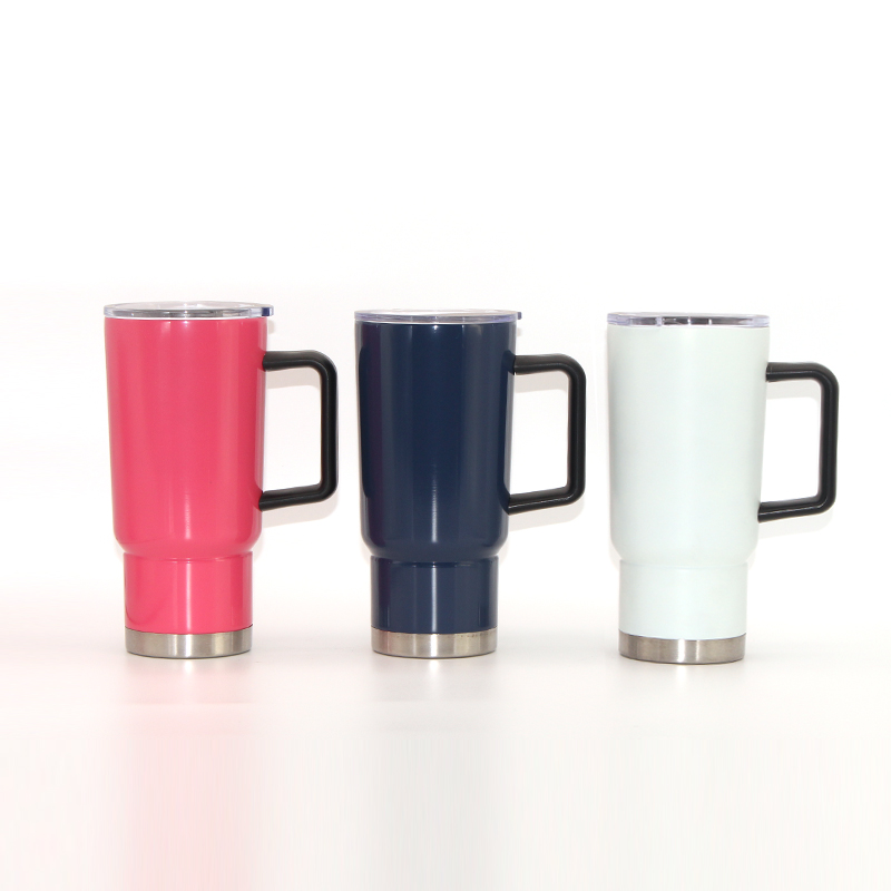 Vacuum tumbler with handle