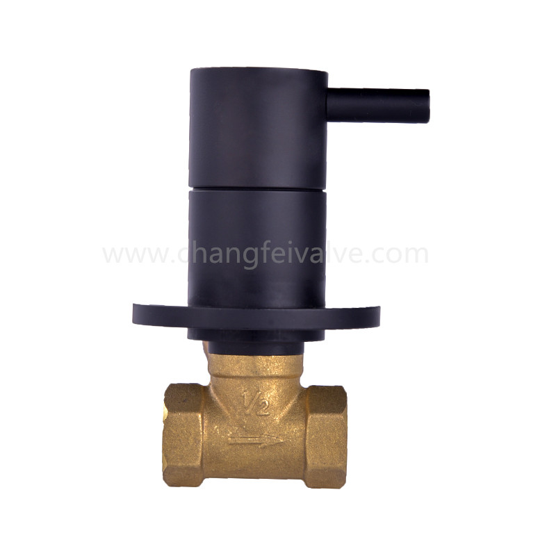 Stop valve with ceramic cartridge