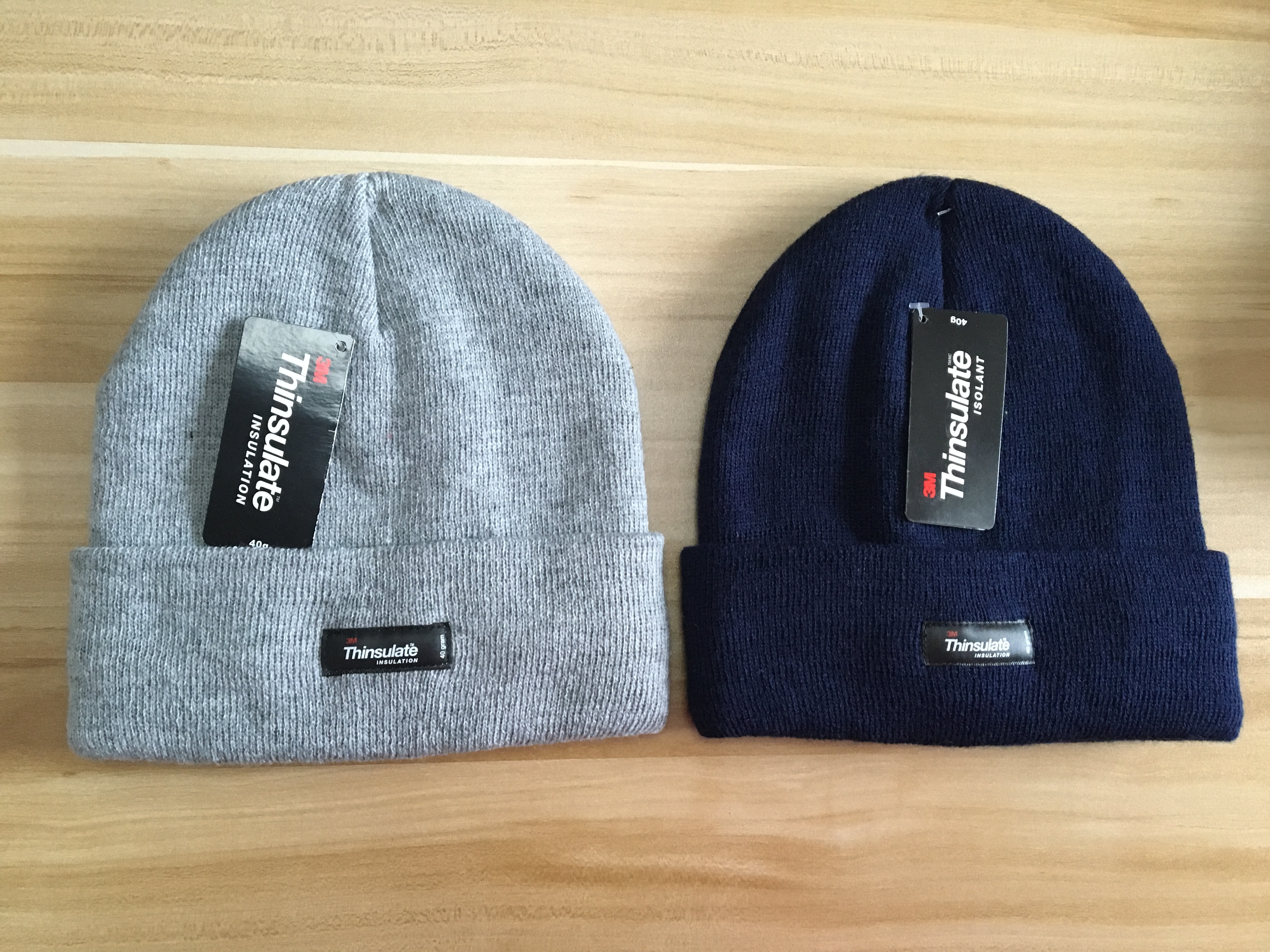 knitted hat with 3M thinsulate lining