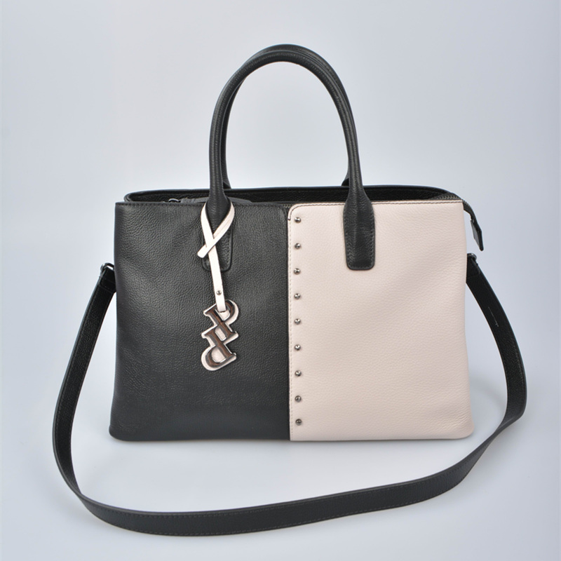 leather handbag/tote bag