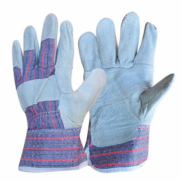 Hot Sale Cowhide Split Leather Working Glove Patch Palm