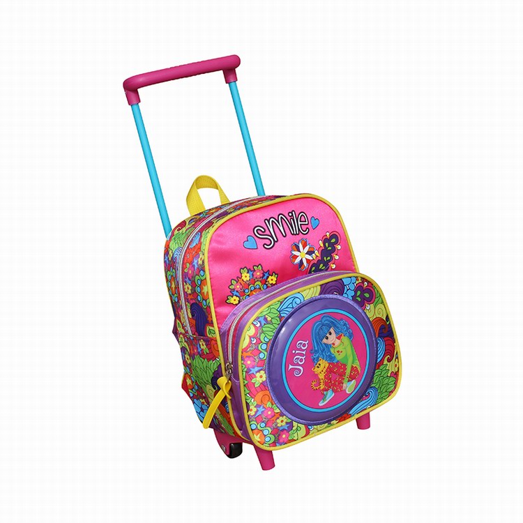 Cute cartoon kids trolly backpack for school