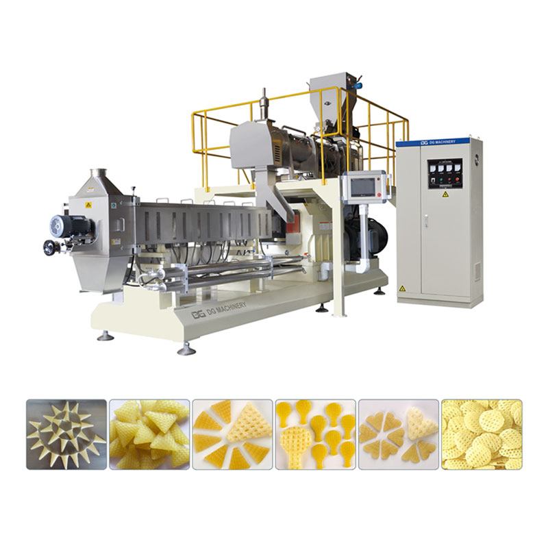 2D 3D Twice Extrusion Snacks Making Equipment