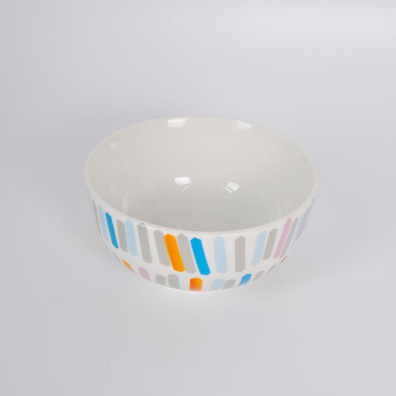 Noodle bowl fancy white porcelain bowl