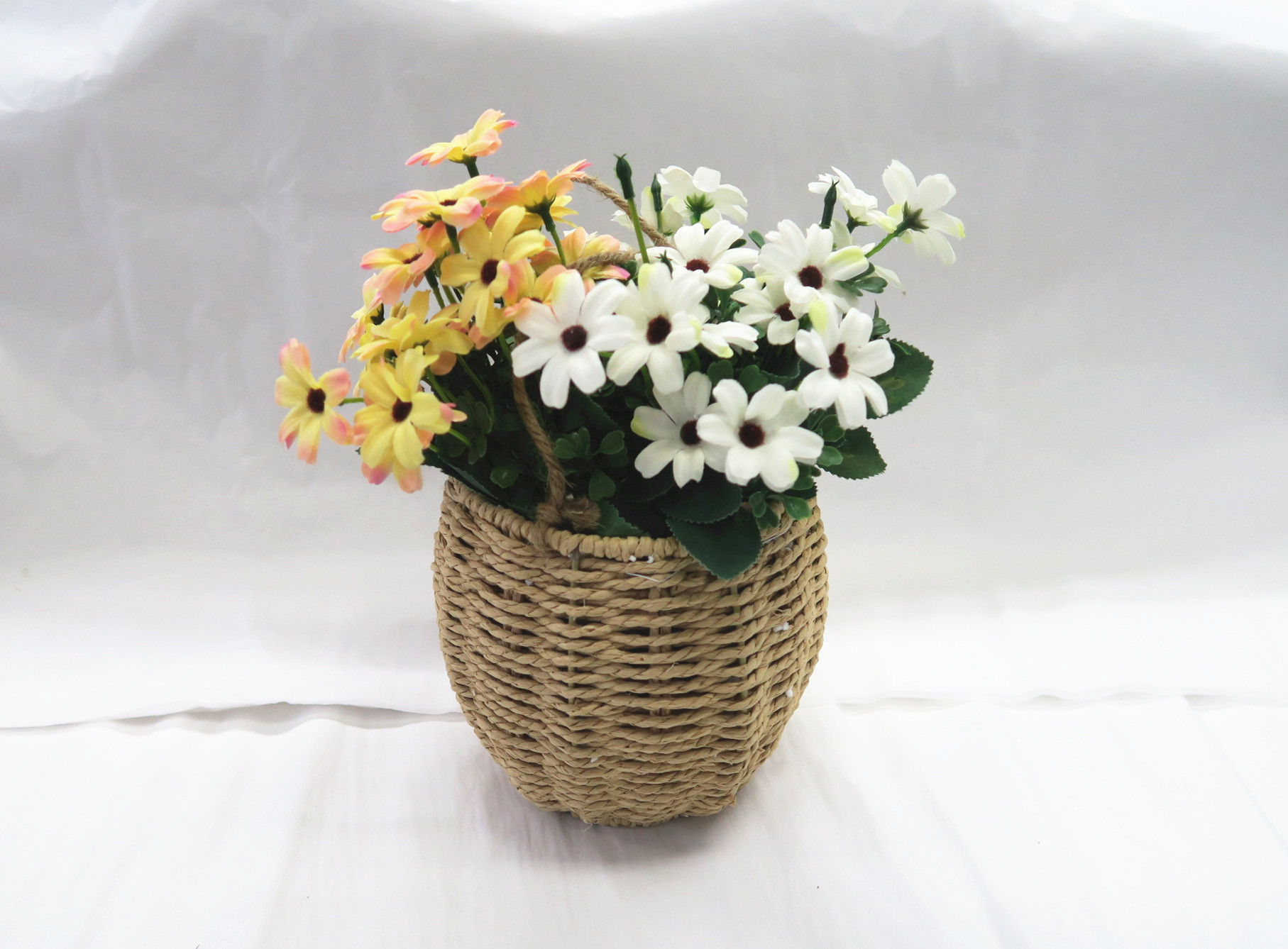 a basket of flowers