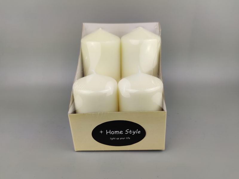 S/4 over-dipping pillar candles