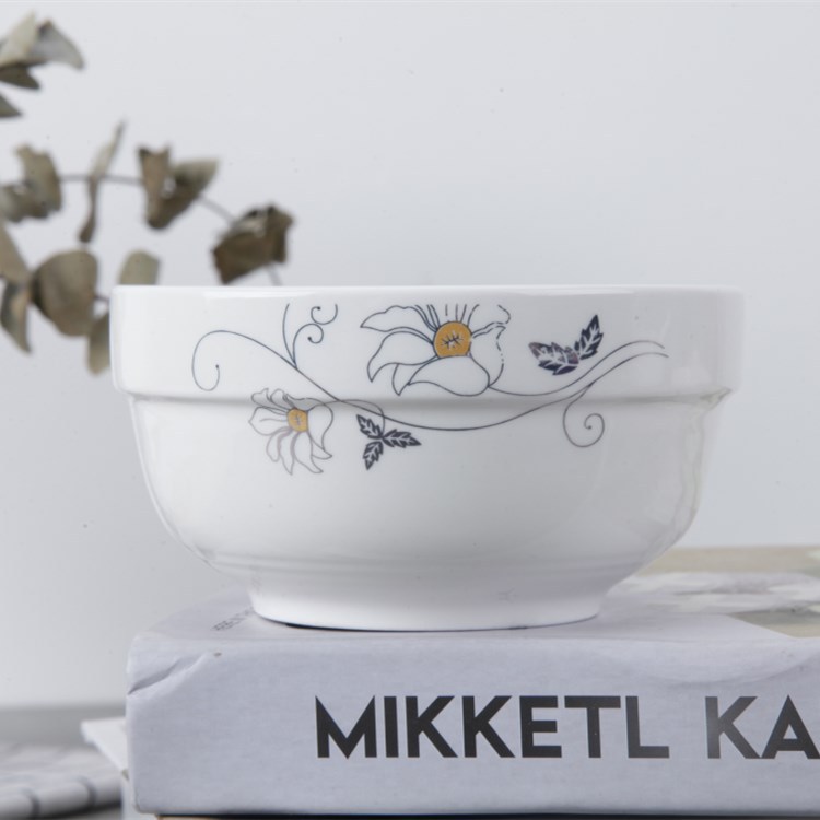 new bone china bowl ceramic edge bowl rice bowl soup bowl flower design