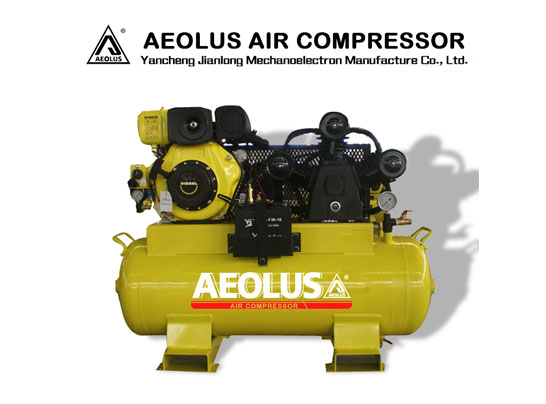 Portable 5hp diesel engine air compressor