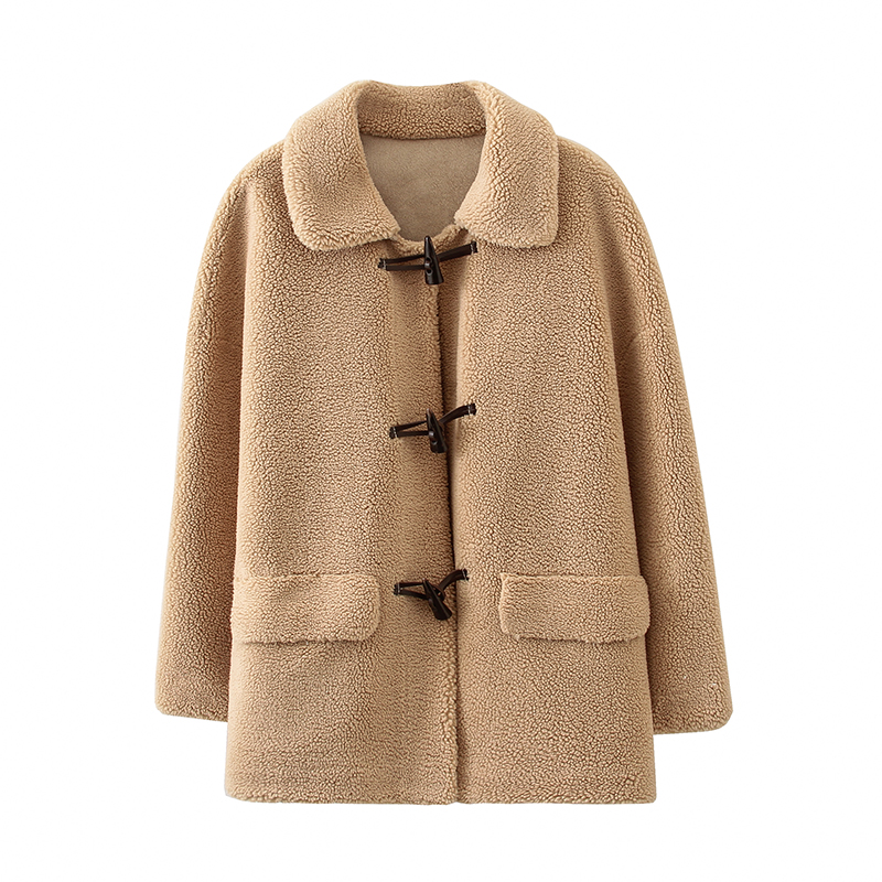 Women's faux fur sherpa jacket
