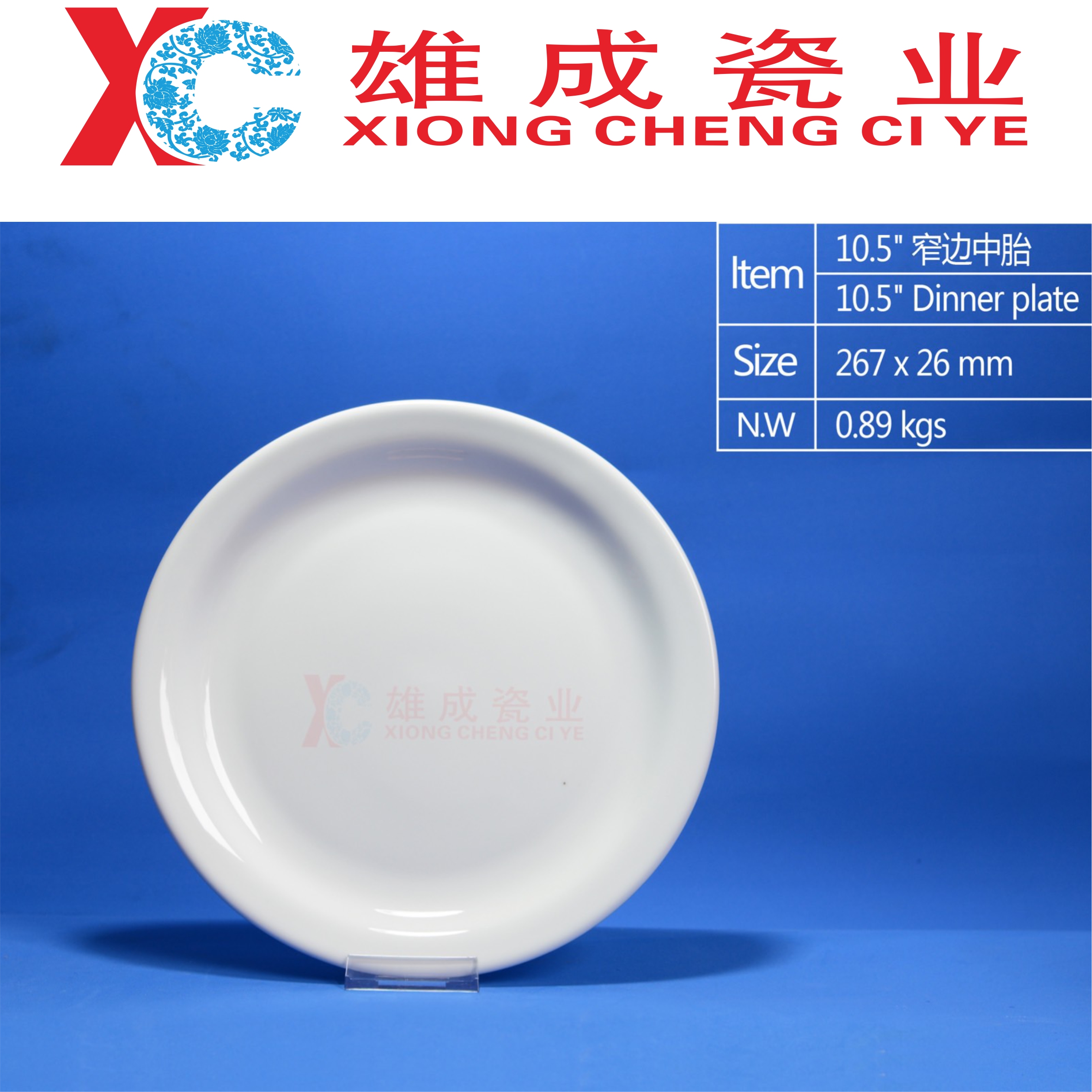 10.5‘’ dinner plate B