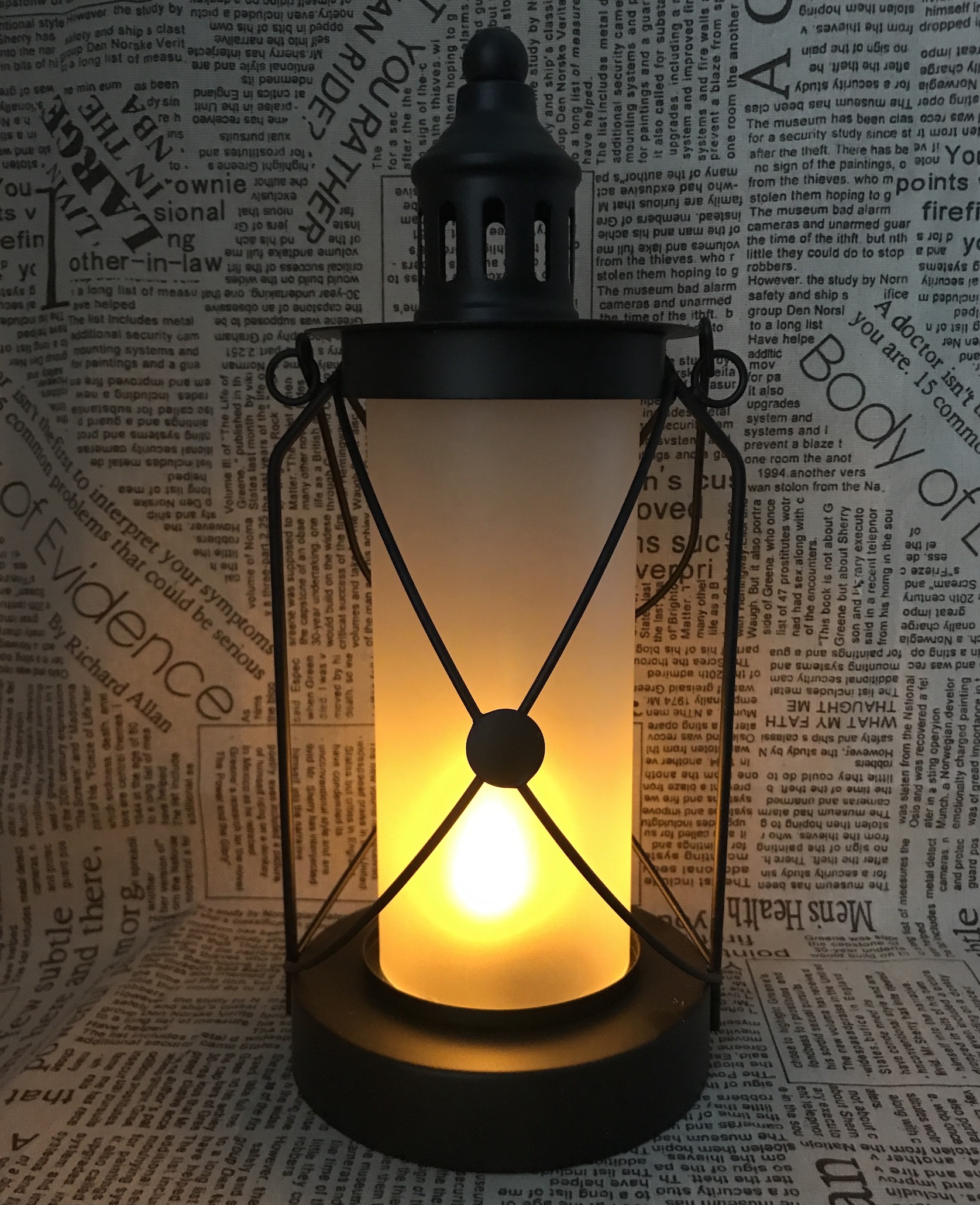 LED Metal Lantern