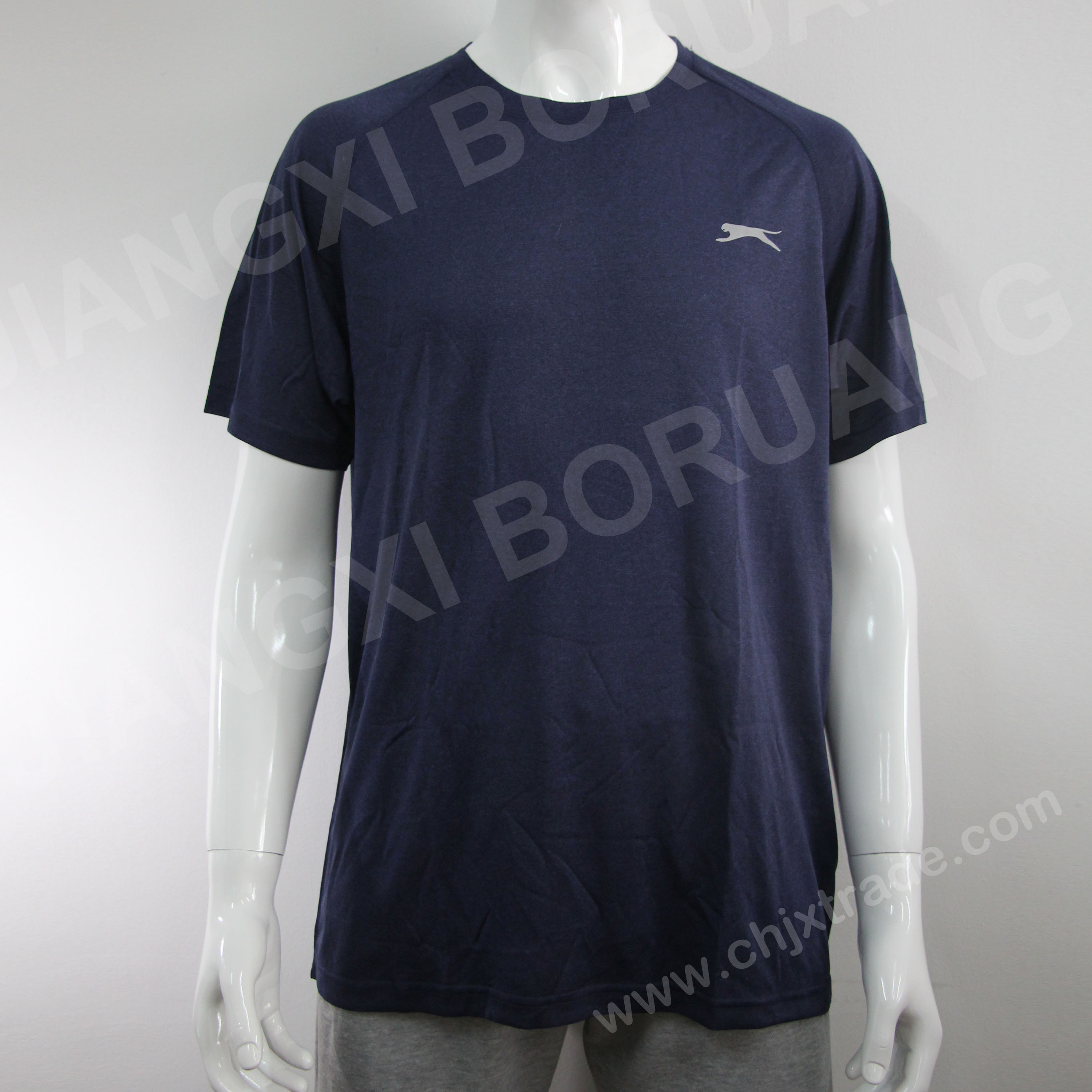 Mens 100%polyester Moisture Wicking Sport Shirt With Print