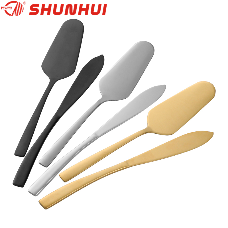SH2178Cake Hot sale stainless steel cake knife and server set for wedding