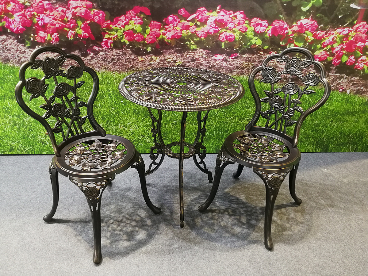 Cast Alum 3pc Bistro Set