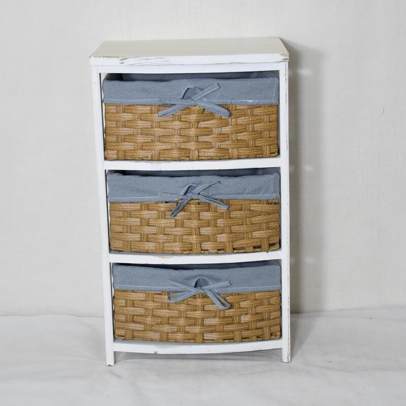 Wicker Basket Cabient