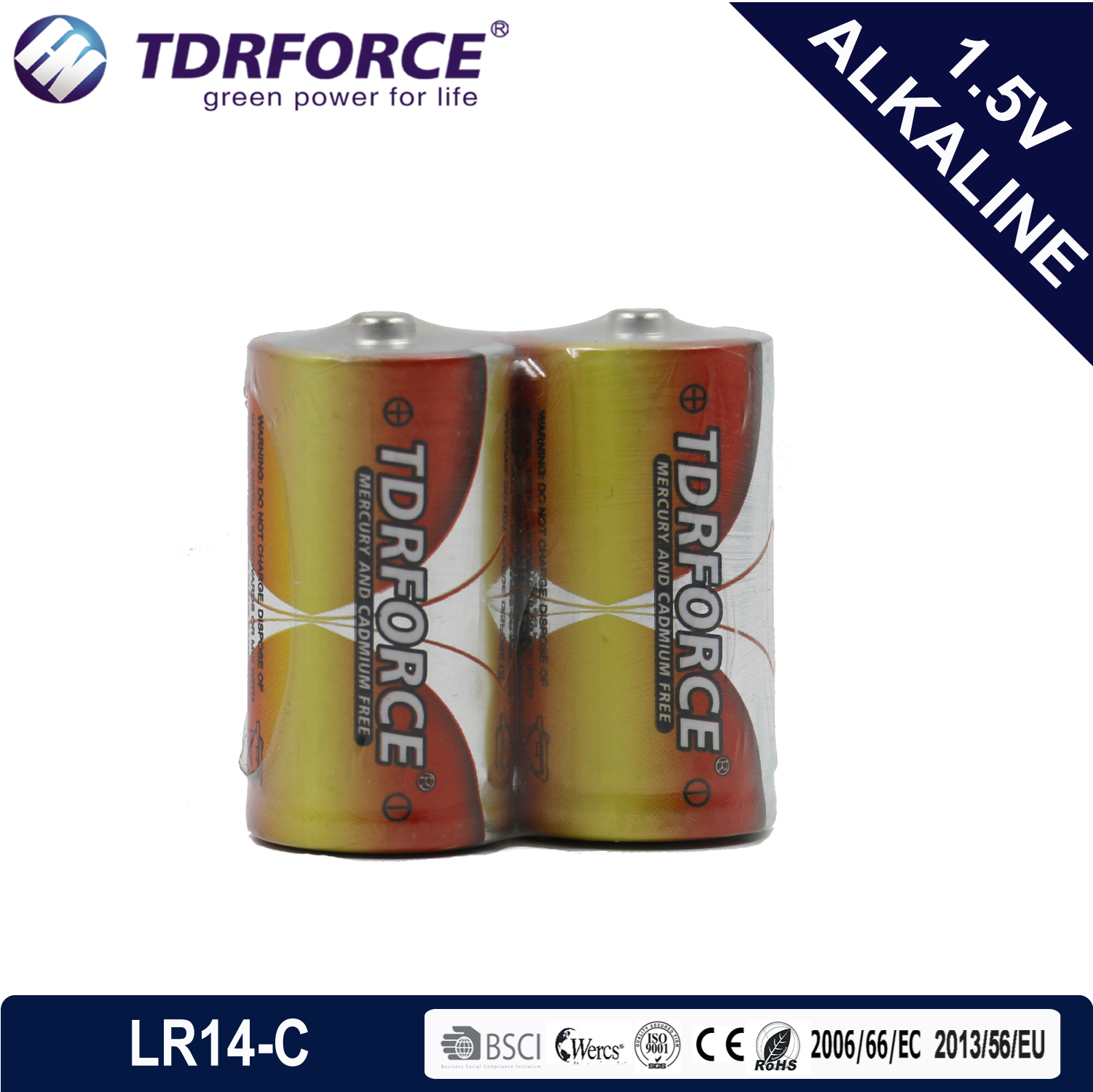 Super Alkaline Batteries Dry battery LR14/C-2S 1.5Volt