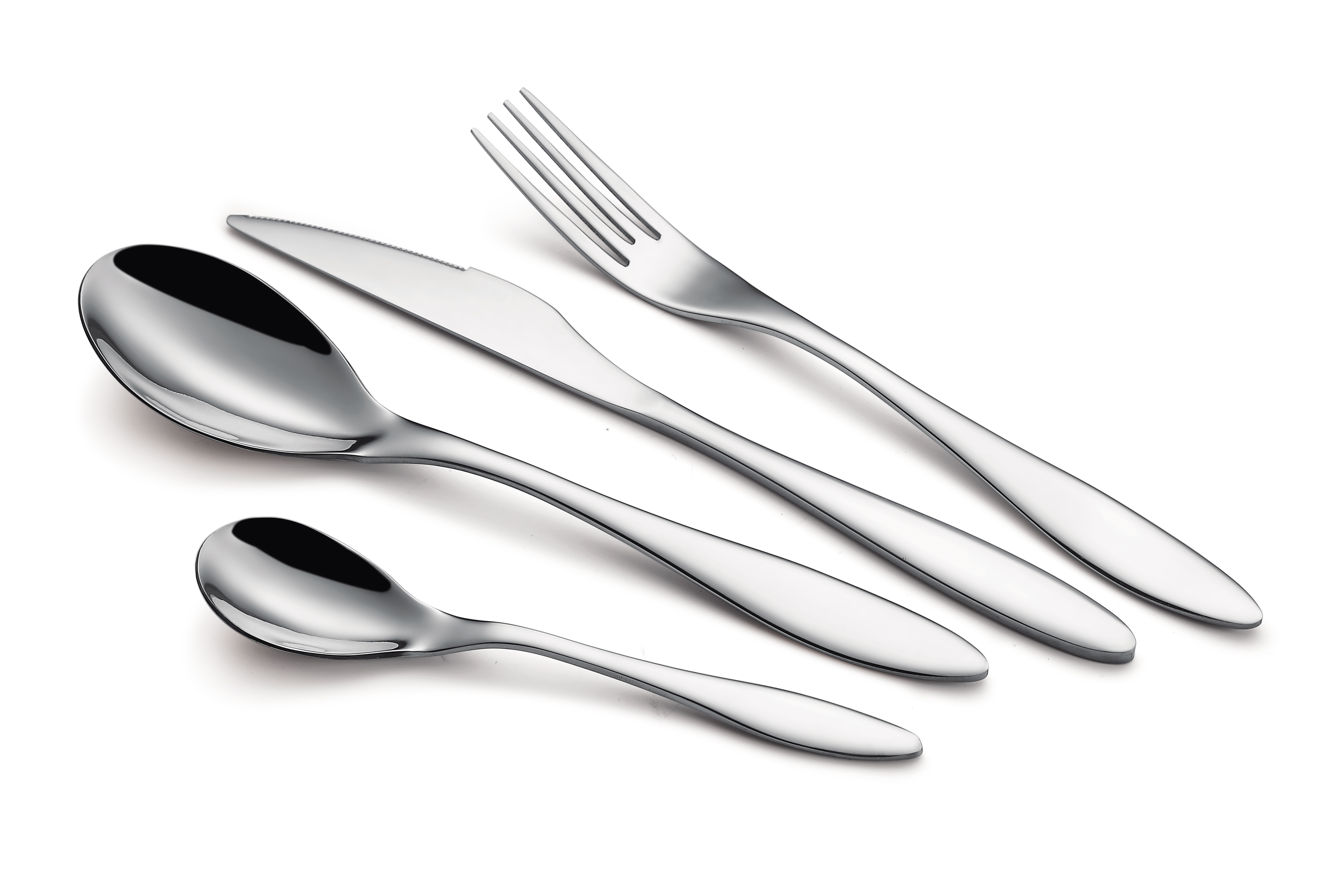 24pcs Stainless steel cutlery set in color box