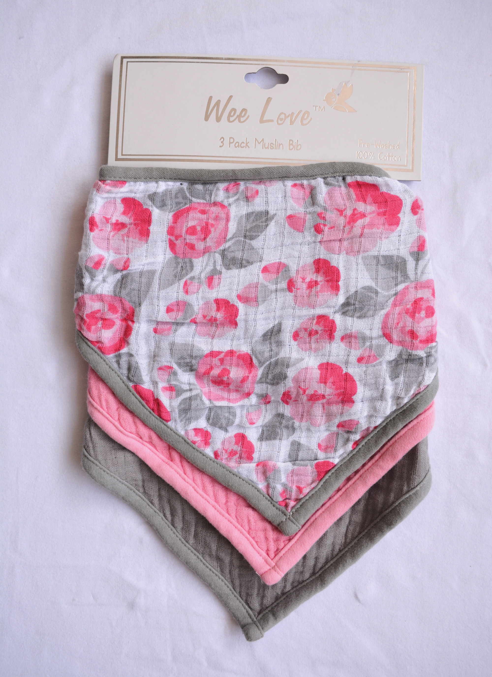 muslin bibs 3PK