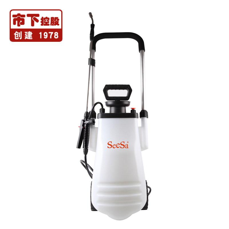 Taizhou seesa new 12L agriculture garden trolley hand manual pump pesticide disinfection handcart fogging sprayer