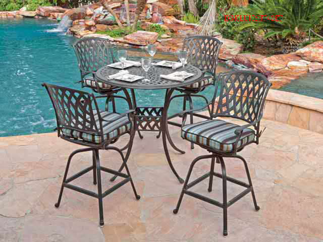 Cast Alum Bar Table Sets