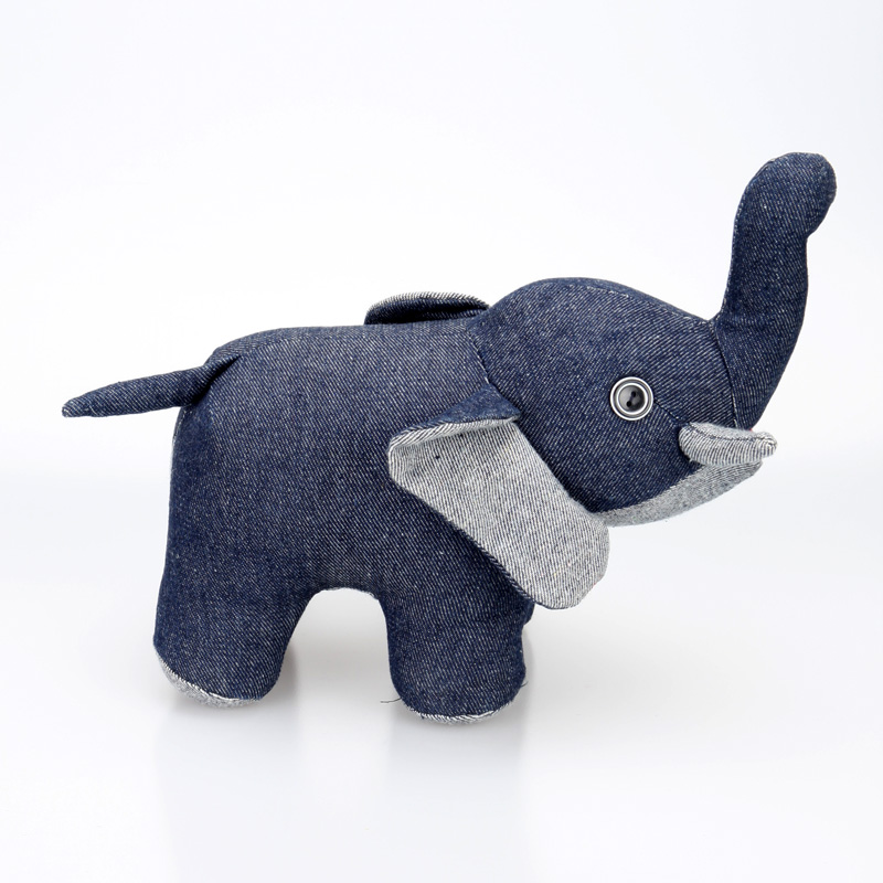 Jean Stuffed Elephant toy for home decoration