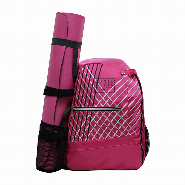 Custom yoga mat bag with backpack strap for gym