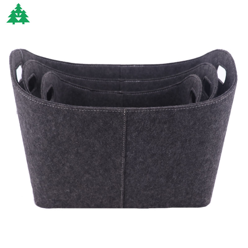 Felt basket, storage basket, woven basket