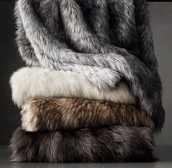 Faux fur blanket