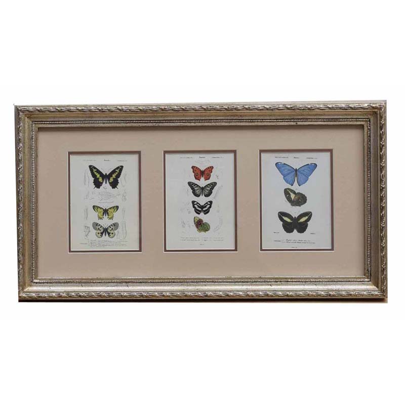 rusty black with gold frame with picture