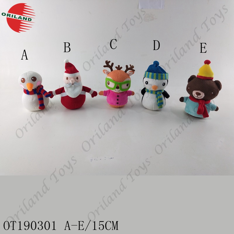 Christmas knitting plush doll toys stuffed dolls animal toy