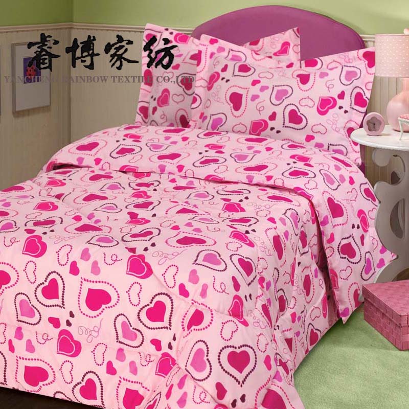 Super soft Luxury microfiber print solid comforter 3pc set