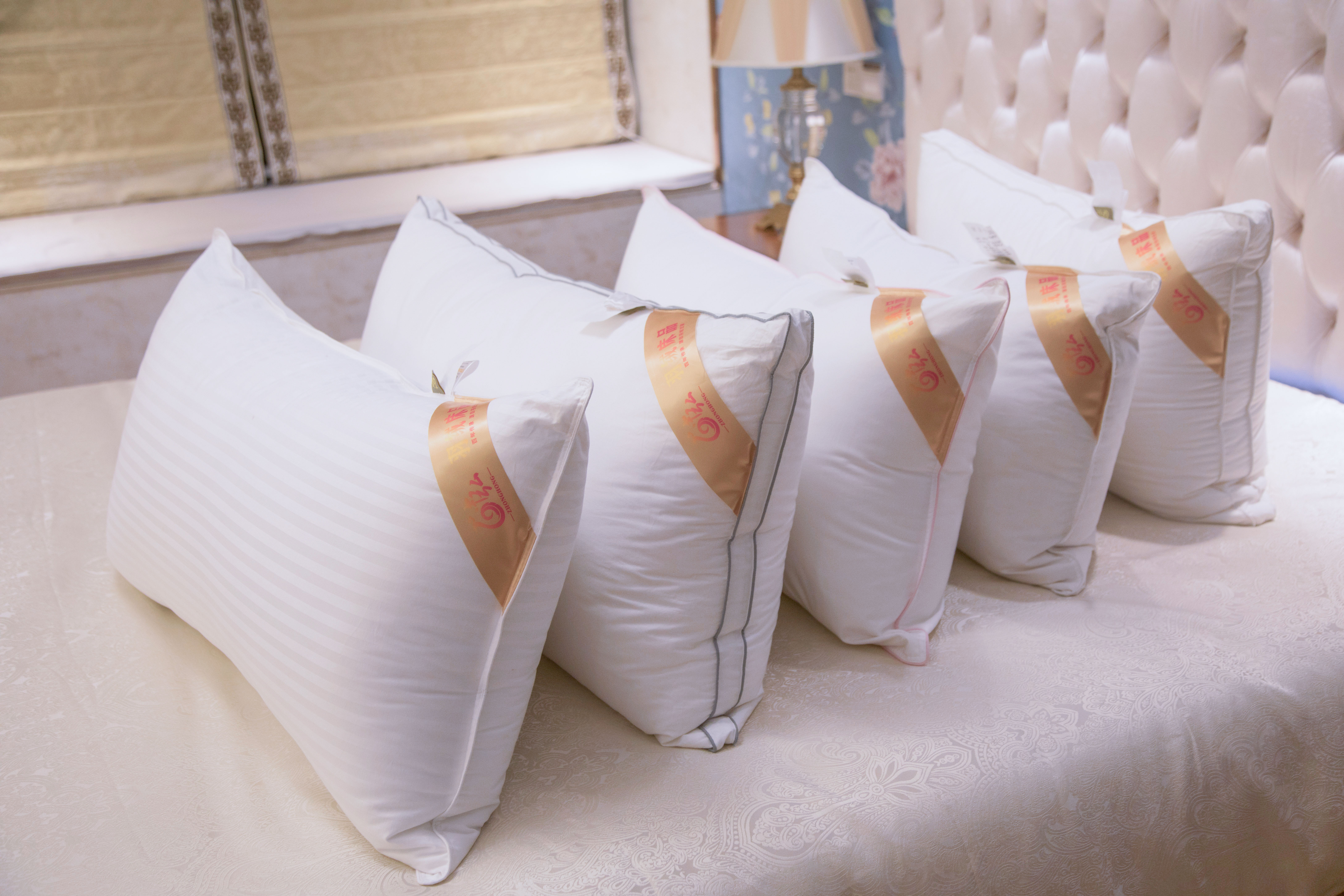 White goose down pillow