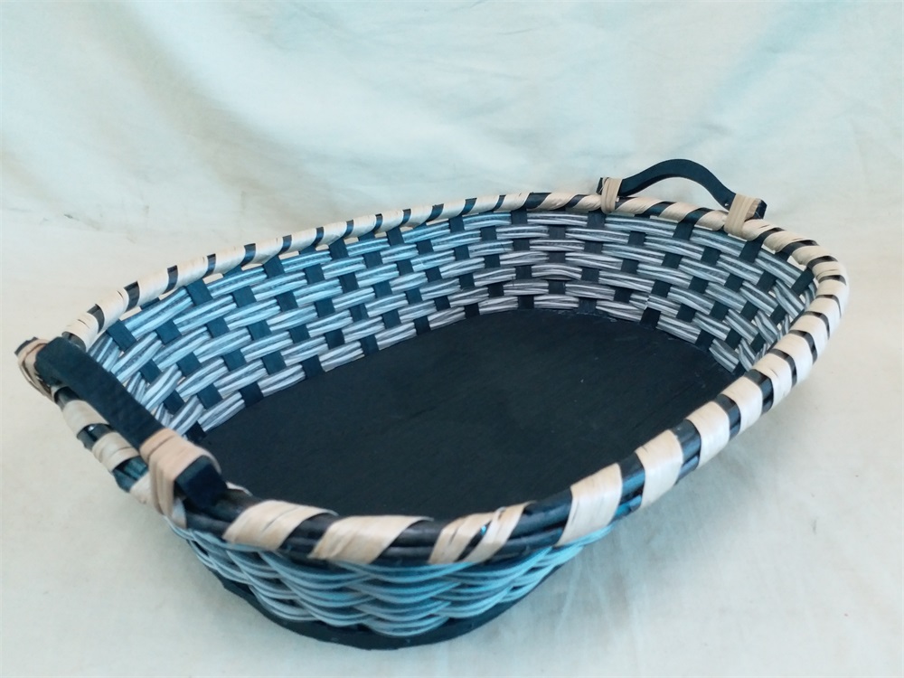 Gushi yufeng customizable new design oval Wicker Tray Basket Gift Baskets for Christmas Gift Fruit Presents