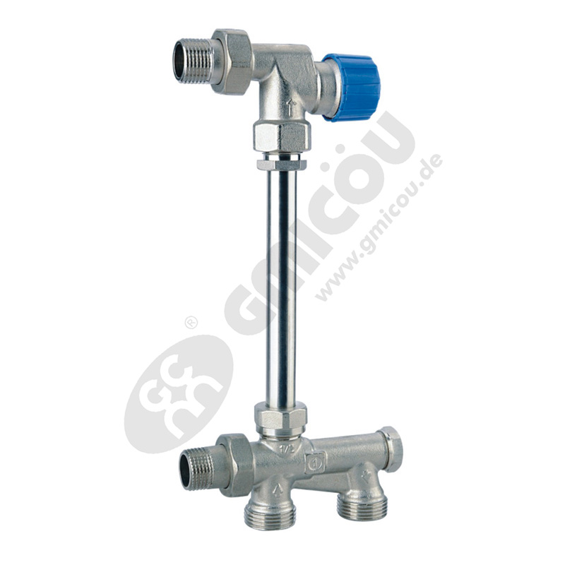 F-mode radiator valve with single-double side
